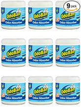OdoBan Solid Odor Absorber Eliminator for Home and Small Spaces, Fresh Linen Scent, 14 Ounces Each, 9-Pack