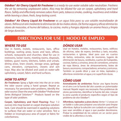 OdoBan Professional Series Ready-to-Use Air Cherry Liquid Air Freshener, Made in the USA, Cherry Scent, 1 Gallon