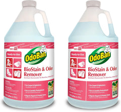 OdoBan Professional Cleaning and Odor Control Solutions, Ready-to-Use Biostain and Odor Remover, Made in the USA, 2 Gallons