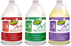OdoBan Professional Series Ready-to-Use Air Liquid Air Freshener, Made in the USA, Cherry, Spring Fresh and Lavender Variety, Set of 3, 1 Gallon Each