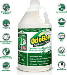 OdoBan Professional Disinfectant and Odor Eliminator Concentrate, 6-Pack, 1 Gallon Each, Original Eucalyptus Scent