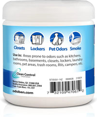 OdoBan Solid Odor Absorber Eliminator for Home and Small Spaces, Fresh Linen Scent, 14 Ounces Each, 9-Pack