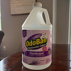 OdoBan Disinfectant Concentrate and Odor Eliminator, Made in the USA, Lavender Scent, 4 Gallons